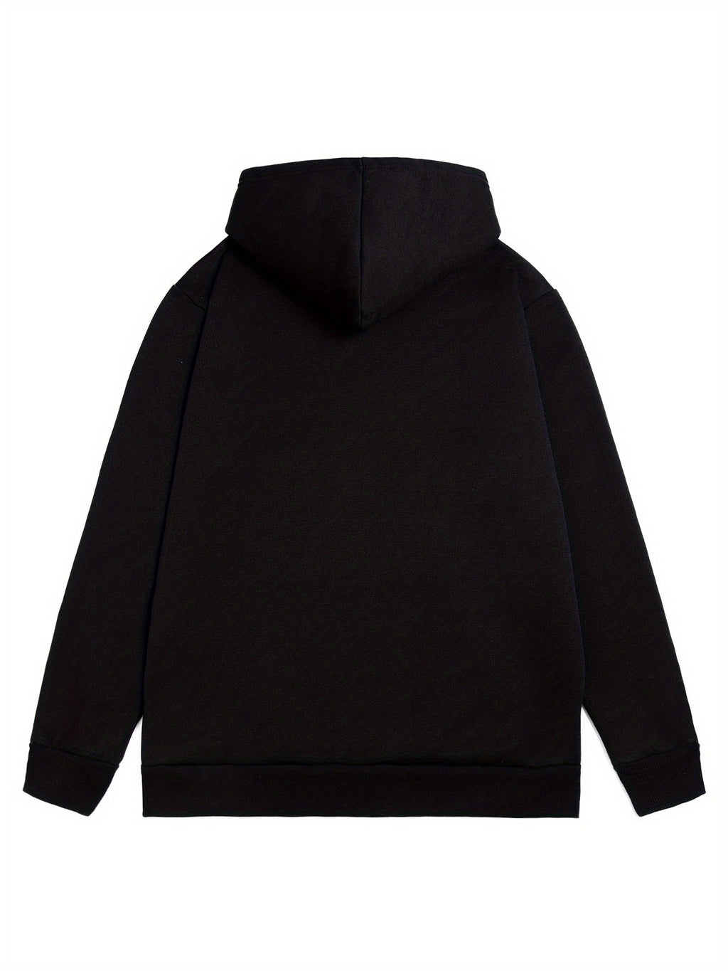 Men'S Black BOSTON EST 1997 Hoodie- Loose Fit Casual Pullover with Front Pocket, Machine Washable Autumn Winter Street Style Comfortable Hoodie